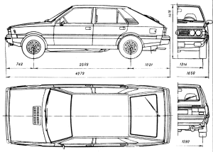 FSO Polonez - Schemat techniczny 